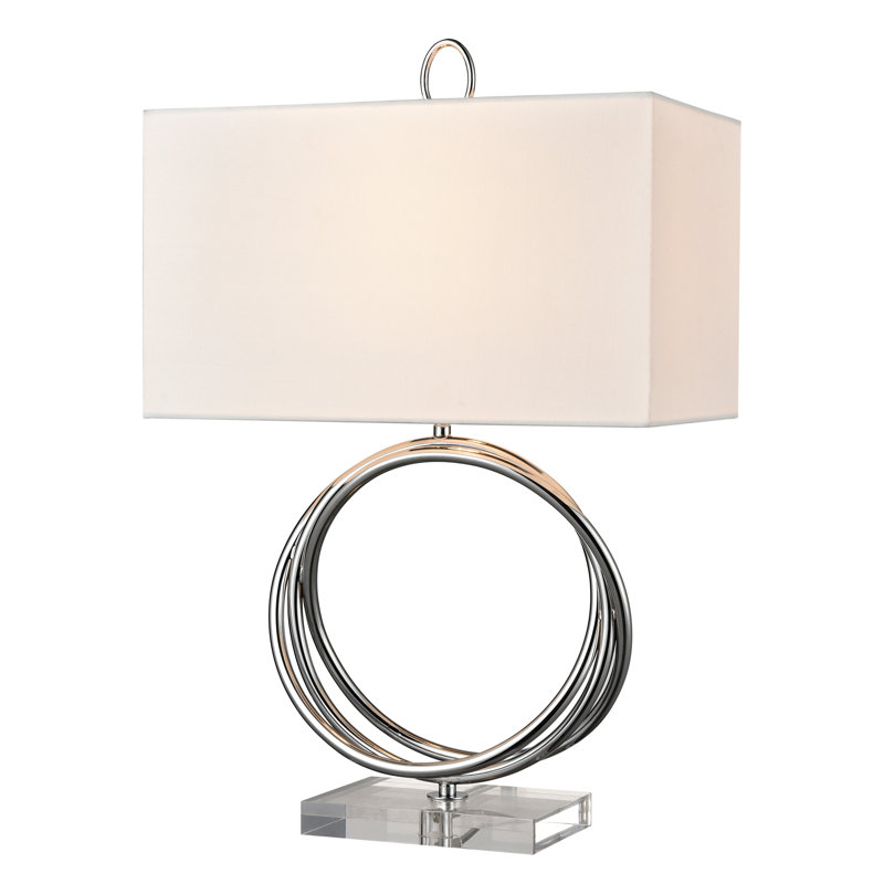 Lampe de table 1 lumière haute 24 po Eero - Chrome