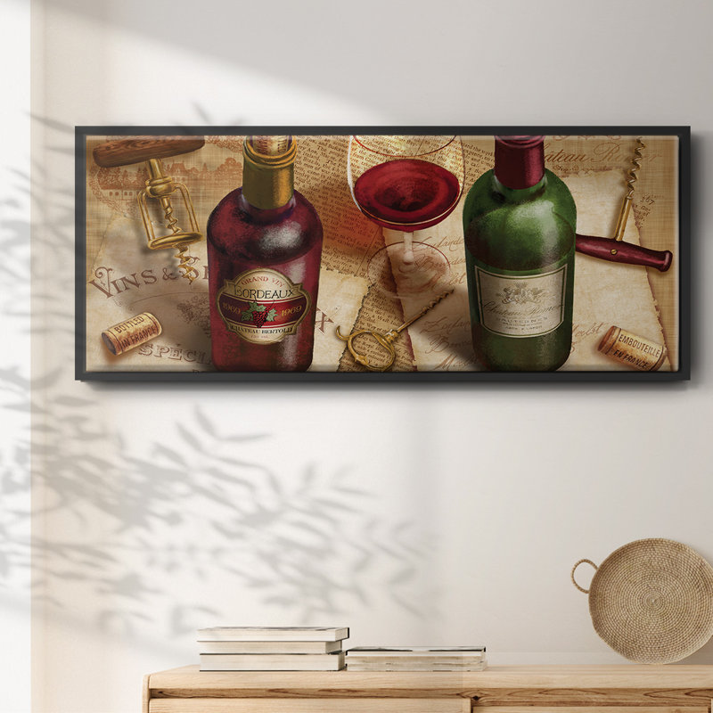Wine Pairing- Framed Canvas