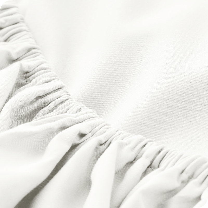Microfiber Fitted Sheet, Twin Fitted Sheet, Cream