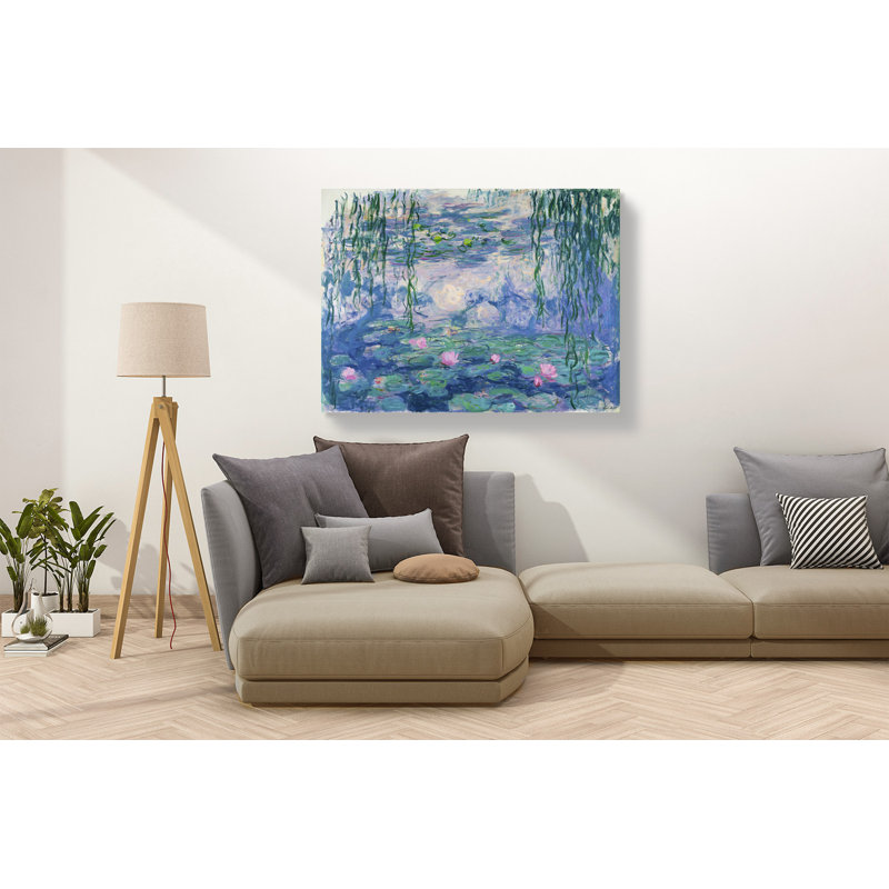 Waterlilies by Claude Monet - Wrapped Canvas Print, 60cm H x 80cm W x 4cm D