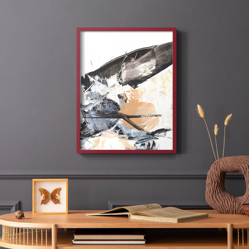 Ruckus IV, reproduction encadrée - bois massif, Cadre simple blanc, H 28 po x l 22 po