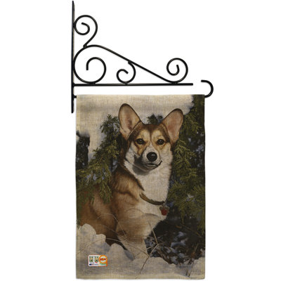 Double Sided 18.5'' H x 13'' W Burlap Animal Garden Flag