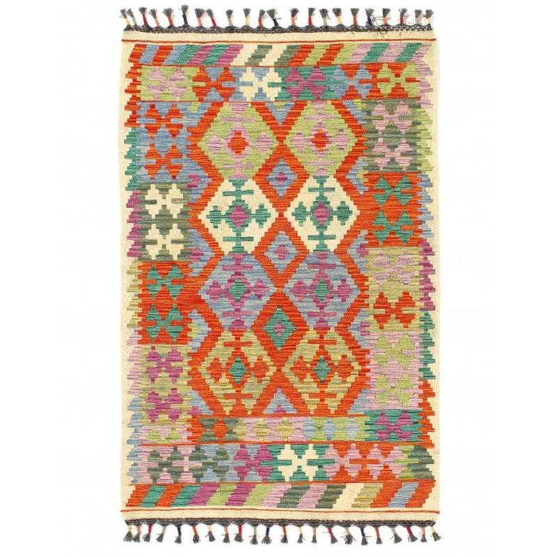 Phyliss Southwestern Area Rug in Red