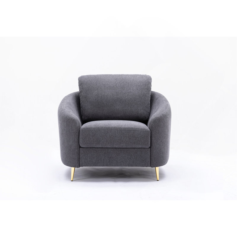 Chaise en lin gris