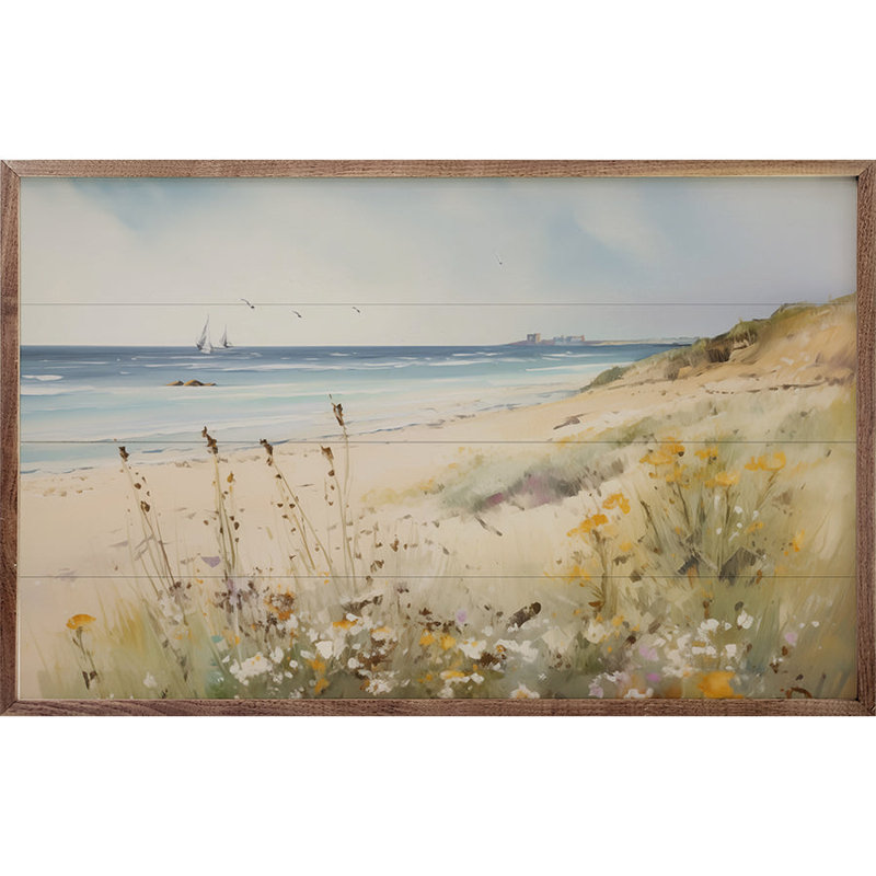 Serene Beach By Nini Art, H 10 po x l 16 po