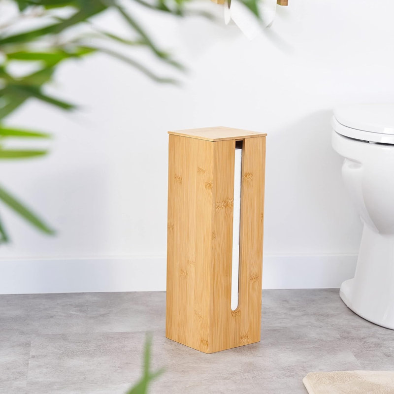 Bamboo Paper Towel Holder