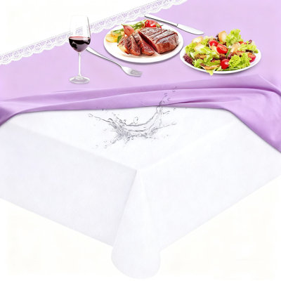 Protecteur de table robuste de 108 po x 54 po, rembourrage de table en vinyle imperméable avec envers en flanelle, sous-nappe résistante à la chaleur