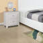 Chambre à coucher Table de chevet 1X Table de chevet 2 tiroirs en bois de couleur blanche