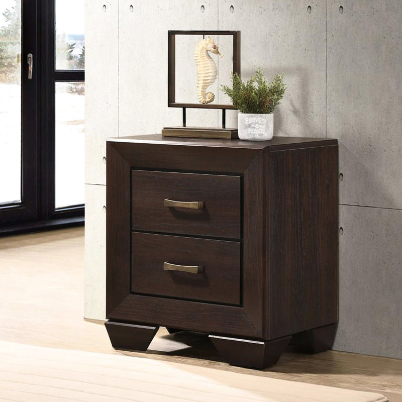 Table de chevet 2 dans le noir - idéale pour le rangement dans la chambre à coucher