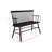 Black Chair With Spindle Back And Stable Structure Dependable
