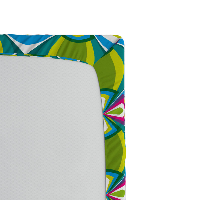 Microfiber Paisley Fitted Sheet, Queen Fitted Sheet