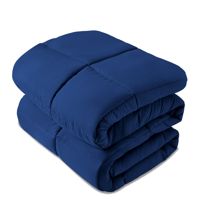 Machine Braided Comforter, Twin Comforter, Navy