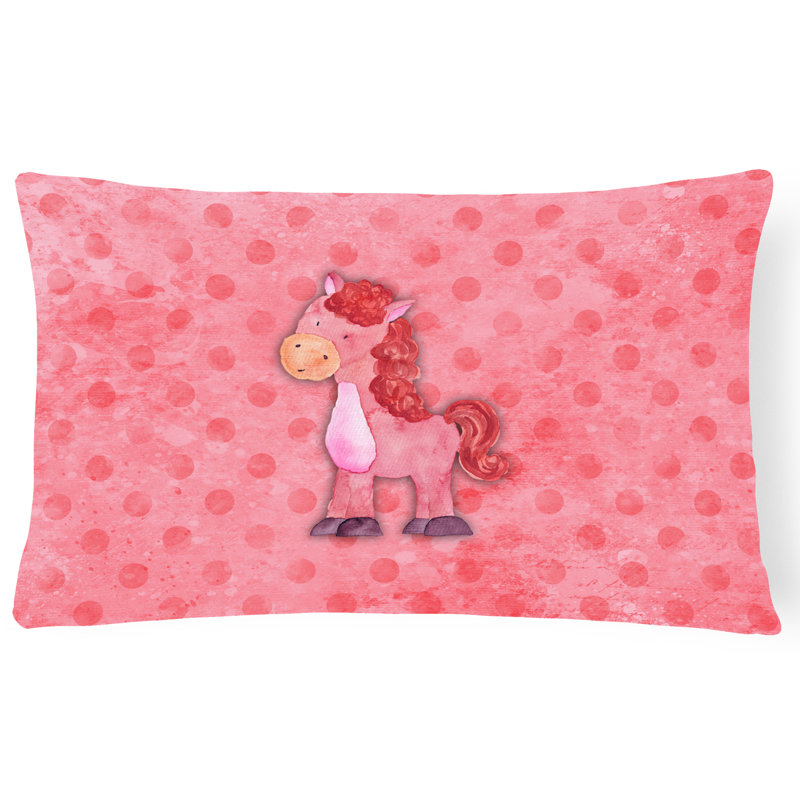 Coussin lombaire à aquarelle de cheval