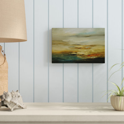 « muteed landscape iii », peinture sur toile tendue