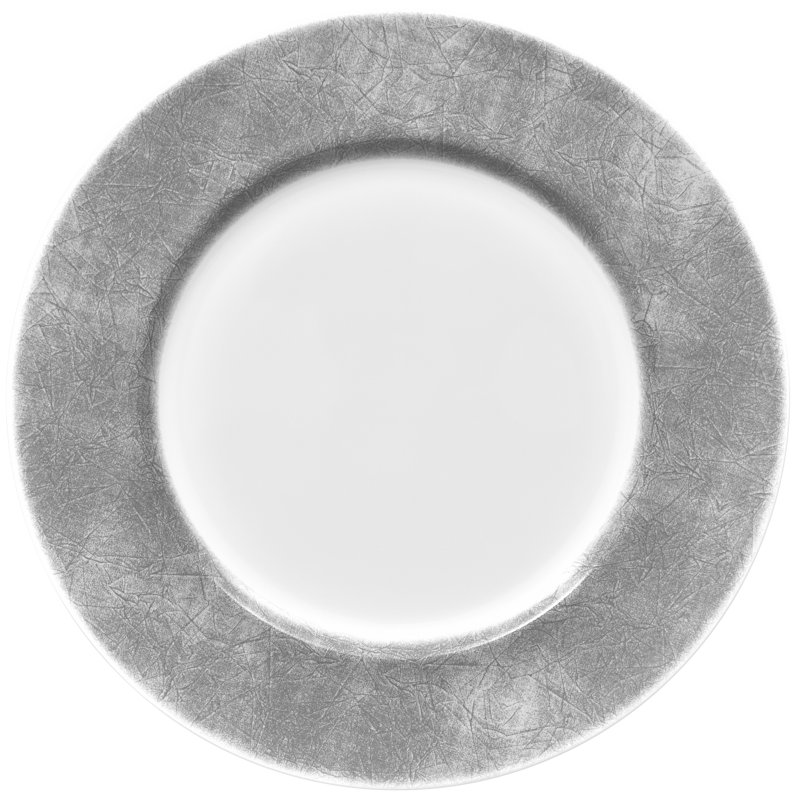 Noritake Hammock Round Platter, 12-1/2", Gray