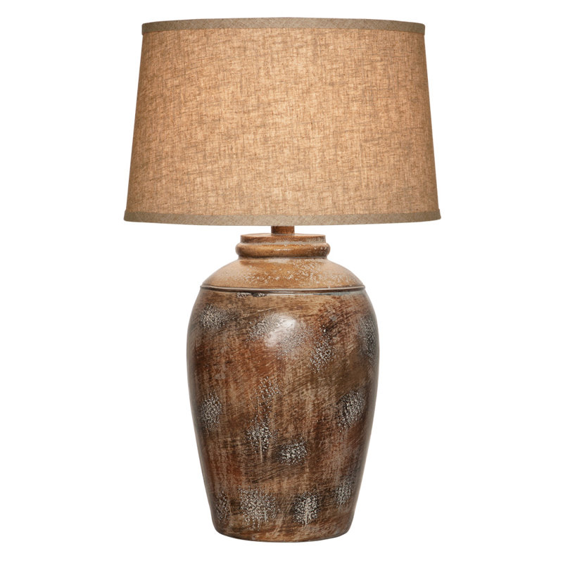 Serpa Hydrocal Table Lamp, Antique Silver
