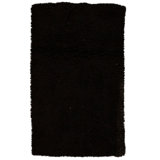 Hand Knotted Wool Area Rug in Black