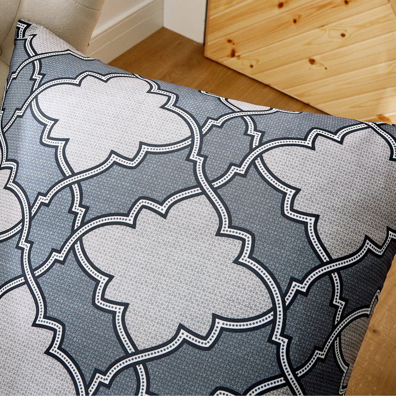 Housse de coussin Dobson, gris, 26 po x 26 po
