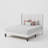 Canuto Upholstered Platform Bed with Wingback Headboard-2104362379-2043461808