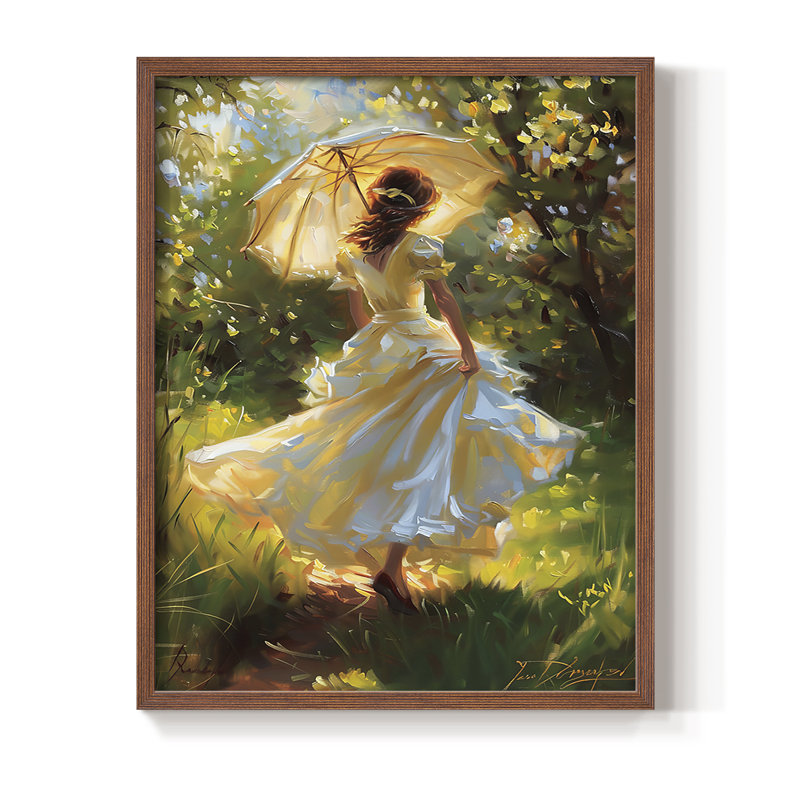 «WOMEN Series DCCDVII», reproduction d'art encadrée - bois massif, H 21 po x l 17 po, Noyer