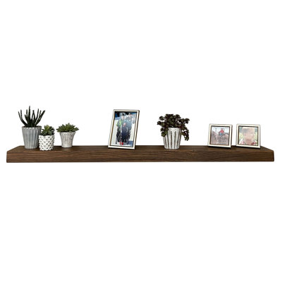 Eneas Pine Solid Wood Floating Shelf