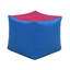 SoftScape 14" Wide Faux Leather Square Pouf Ottoman-53809430