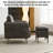 Gutha 31.2'' Wide Faux Leather Accent Chair with Ottoman-1460554474