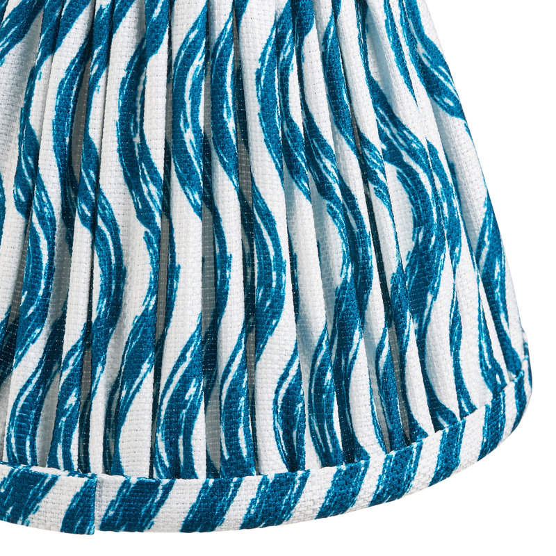 Ripple 16cm Lamp Shade, Blue