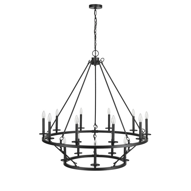 Lustre à intensité variable à 15 lumières de 41,75 po Florence