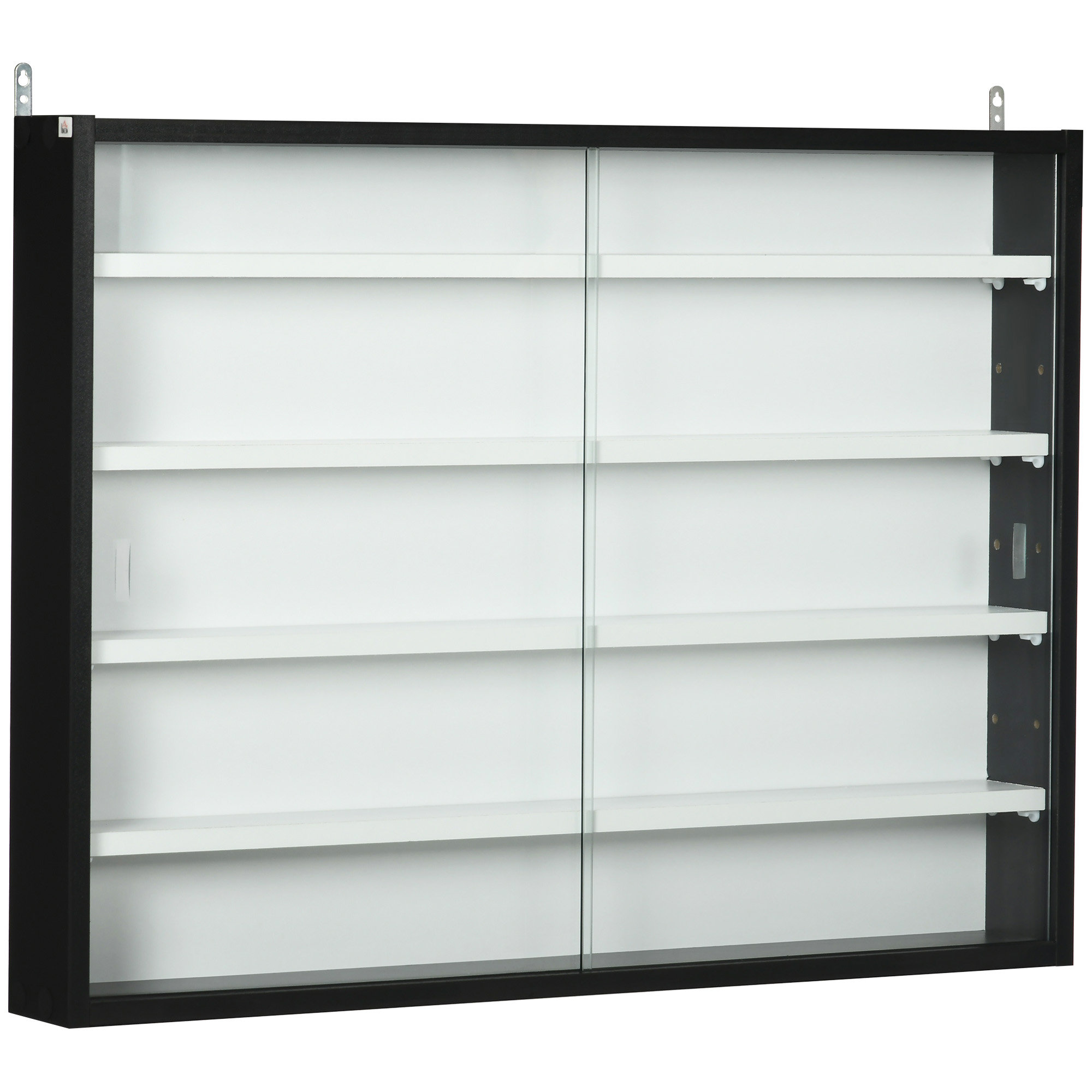 5-Tier Wall-Mounted Display Case Display Cabinet