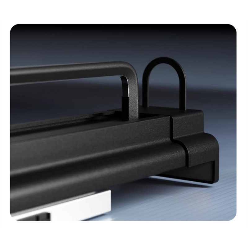 Porte-pantalons rétractable avec rail coulissant, H 3,74 po x l 2,95 po x P 11,81 po