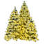Ensemble d'arbre pré-éclairé avec pommes de pin, arbre articulé artificiel avec 820 lumières DEL