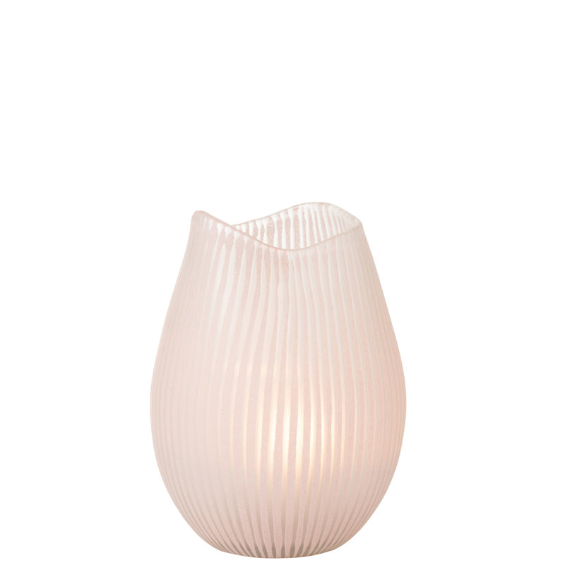 Sharen Glass Table Vase 1, 31" H x 19.5" W x 19.5" D, Pink