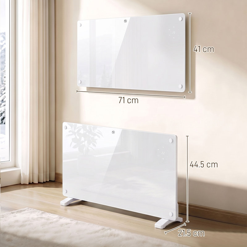 HOMCOM 1500 BTU Electric High Efficiency Panel Space Heater