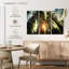Coucher de soleil sur les arbres Harnek-107952481
