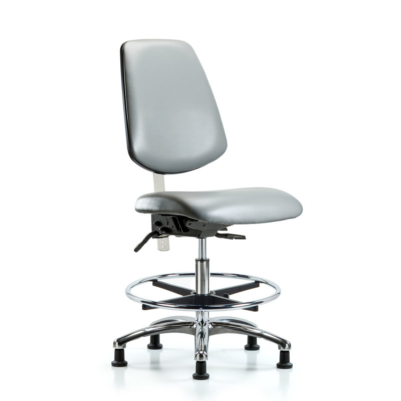 Chaise de dessinateur Miah, Patins, Inclus, Argent