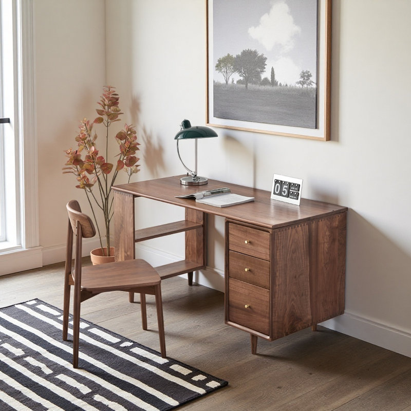 Modern style desk and chair set