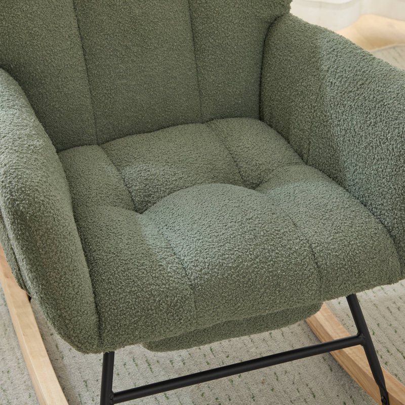 Chaise berçante Teddy, Vert