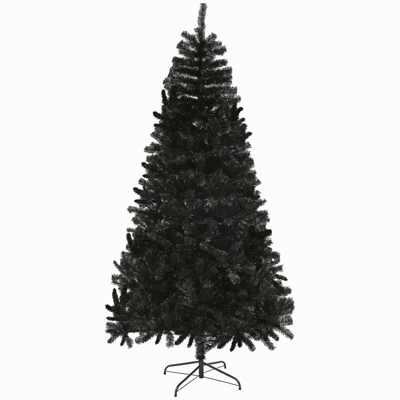 Arbre de Noël artificiel de 9 pi de hauteur, arbre de Noël non éclairé avec 2132 pointes de branches, ouverture automatique, base en acier, décoration des Fêtes pour le bureau personnel