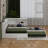 Full Size Metal Daybed With Trundle,Storage Cabinets And USB Ports-778012580
