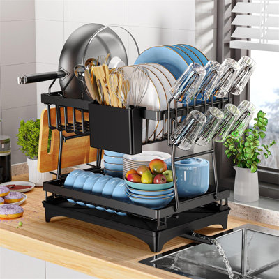 Delphin Adjustable Two Tier Dish Rack