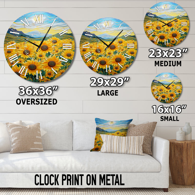 Horloge murale Vangogh, Médium
