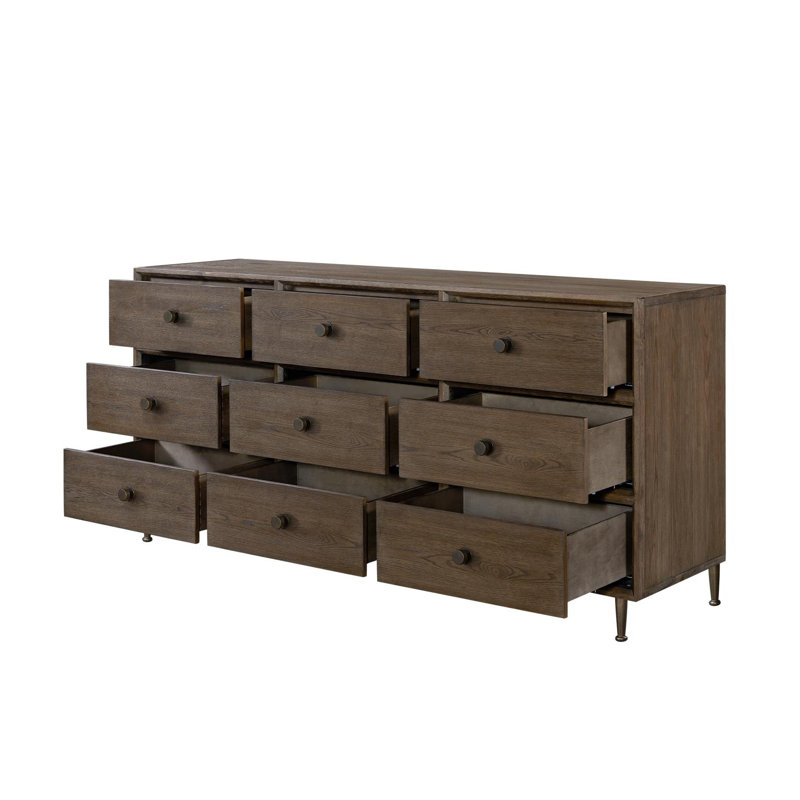 Commode 9 tiroirs American White Oak