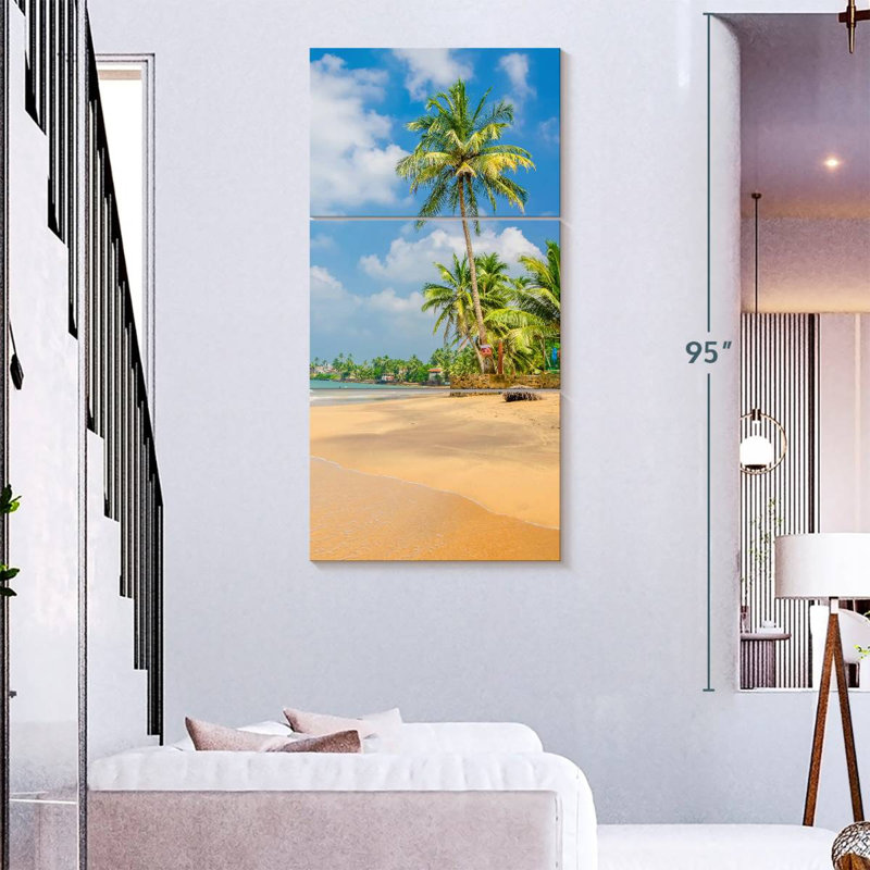 Exotic Summer Palm Trees, 75" H x 36" W