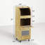38" Potato Storage Bin, 3-Tier Roll Top Bread Box, Movable Wood Onion Storage with Wheels and 3 Cabinets, Vegetable Organization Cabinet for Kitchen-130367153