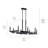 Tolani 8 - Light Wagon Wheel Chandelier-2109460558