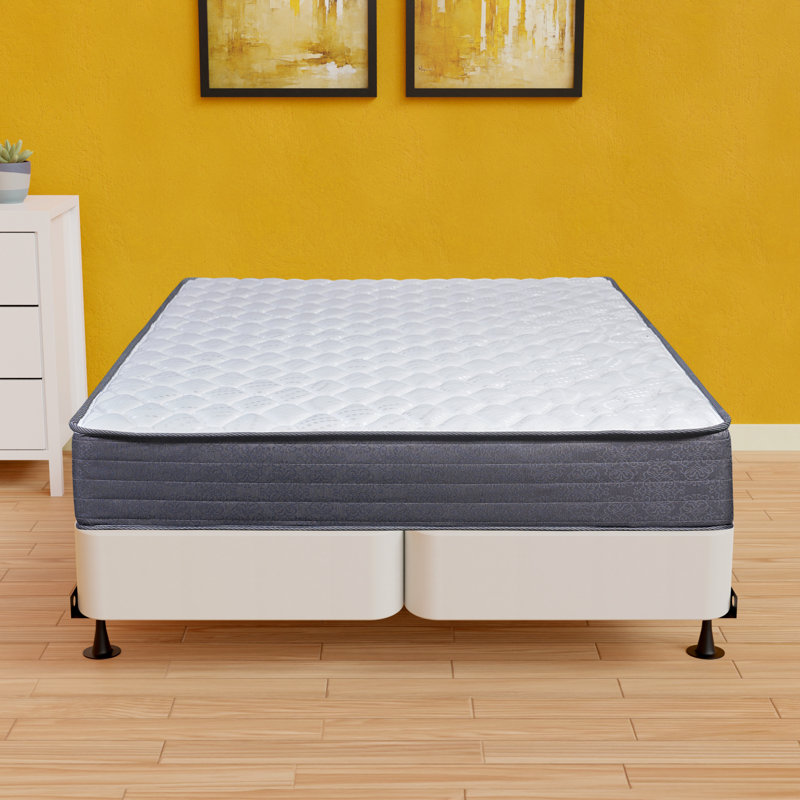 Matelas hybride à ressorts ensachés 9 po Cascades, Profil bas (4 po), Très grand