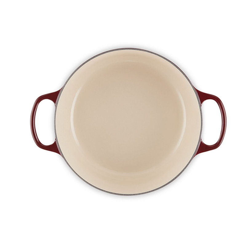 Le Creuset Signature Enameled Cast Iron Round Dutch Oven with Lid, 5.5 quarts, Sea Salt