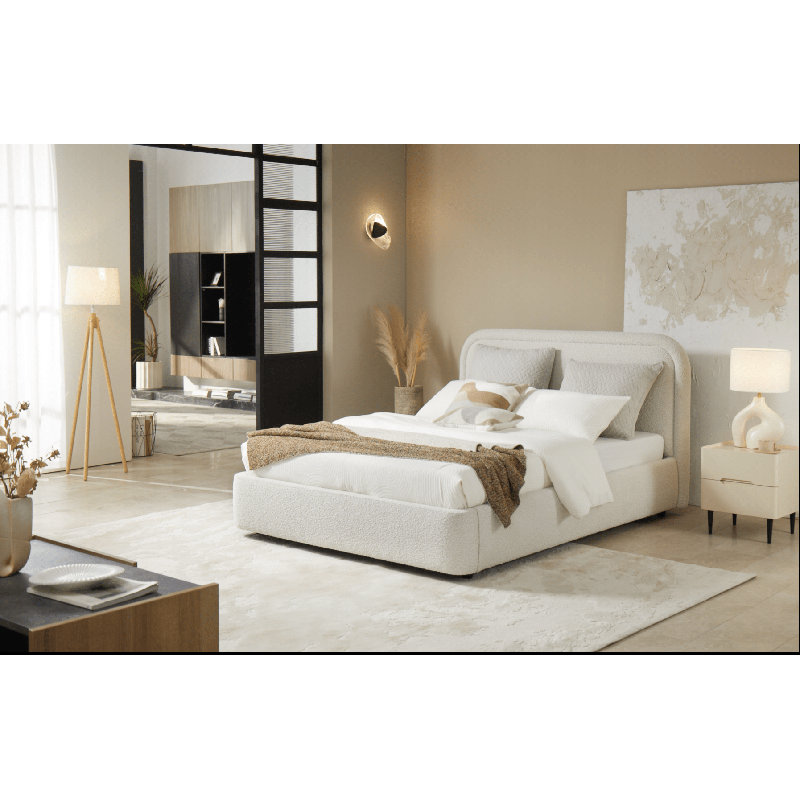 Très grand lit tapissier Denson Aurora, Très grand