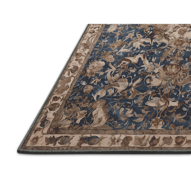 Tapis mauve soyeux et moelleux, Rond 7 pi